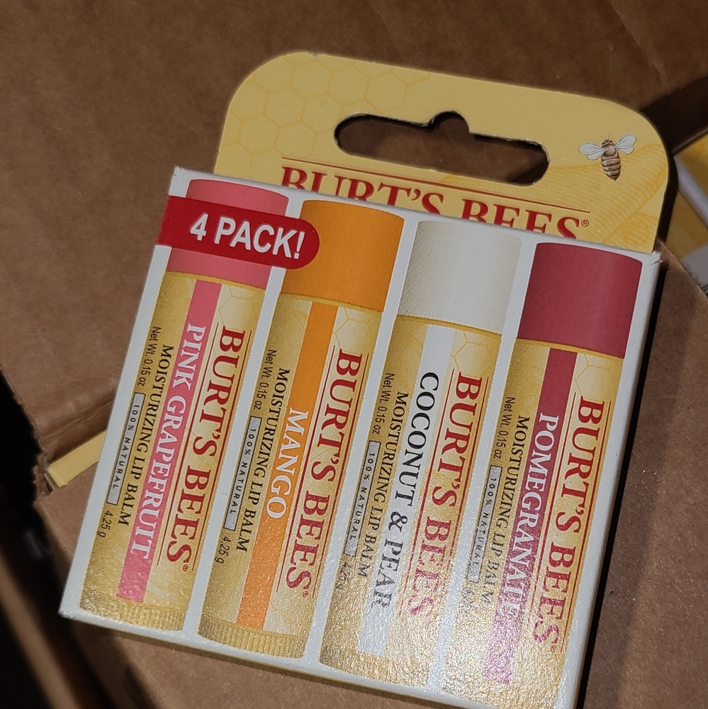 BURTS bees 4 pack lip balm